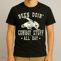 Been Doing Cowboy Stuff Funny Rodeo Cowboy T-Shirt thumb 3