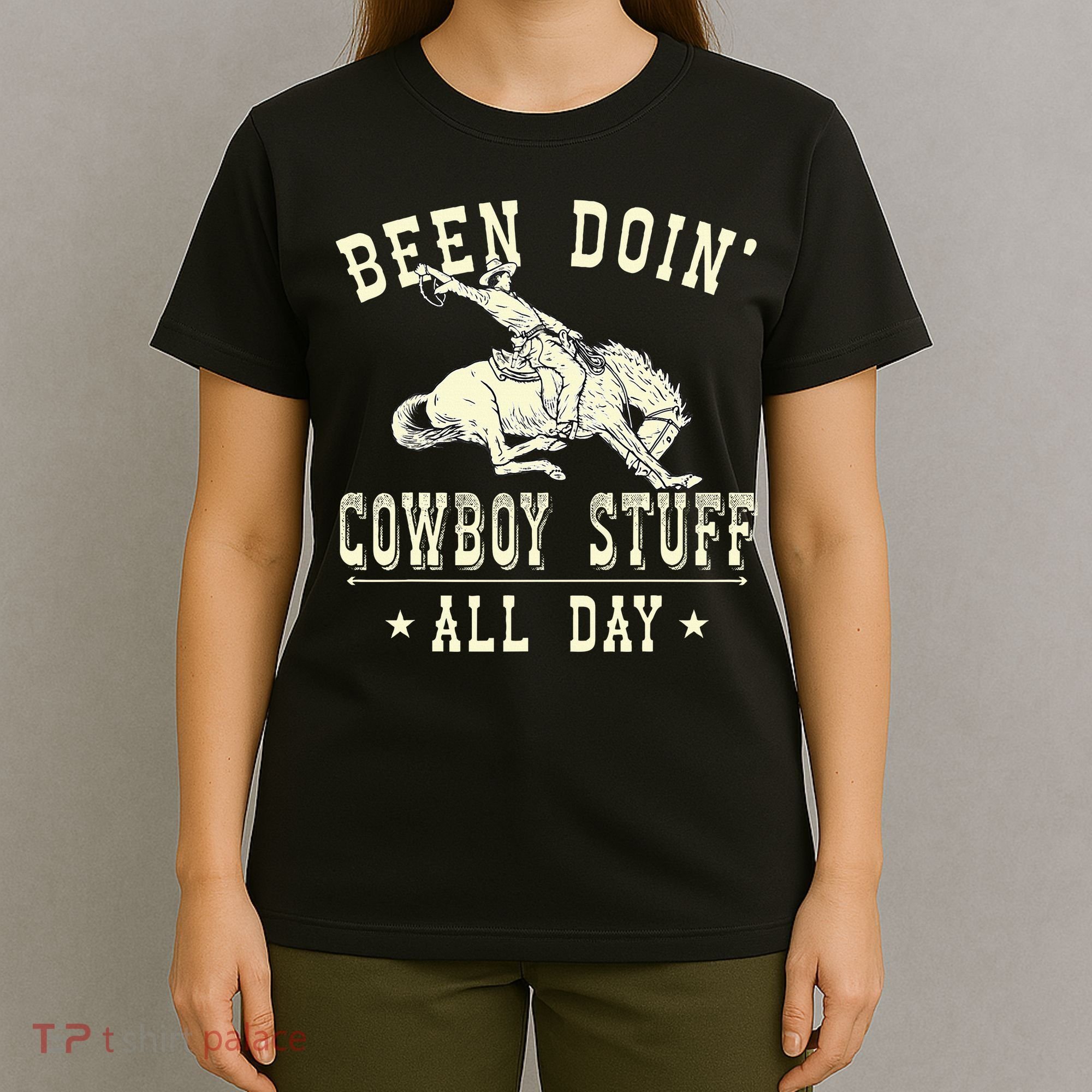 Been Doing Cowboy Stuff Funny Rodeo Cowboy T-Shirt