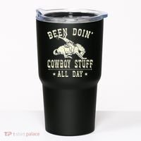 Been Doing Cowboy Stuff Funny Rodeo Cowboy Tumbler thumb 0