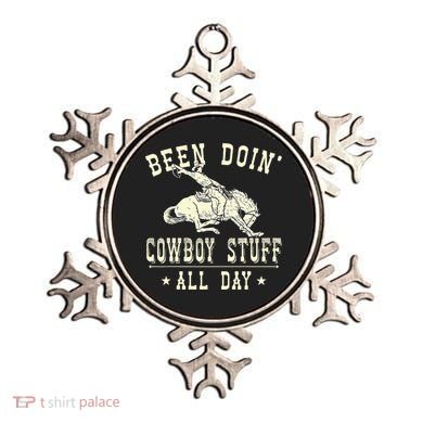 Been Doing Cowboy Stuff Funny Rodeo Cowboy Ornament