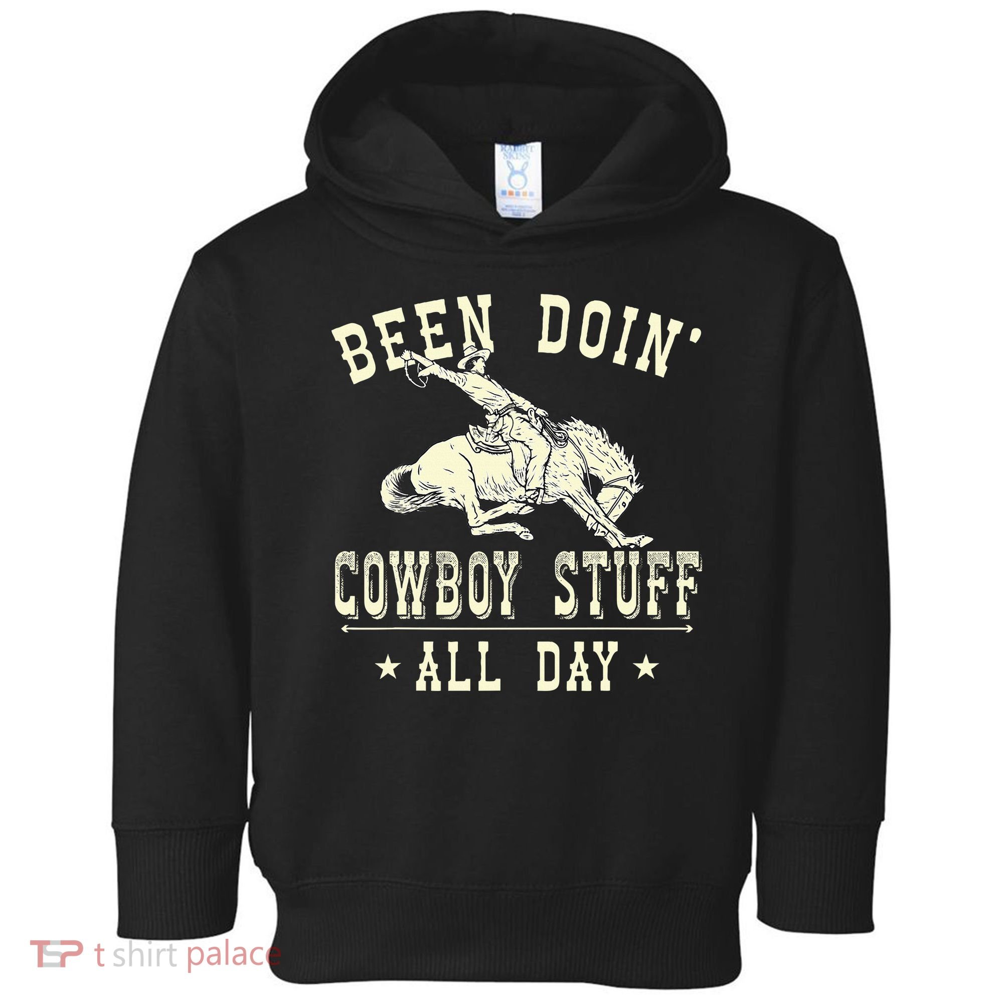 Been Doing Cowboy Stuff Funny Rodeo Cowboy Toddler Hoodie