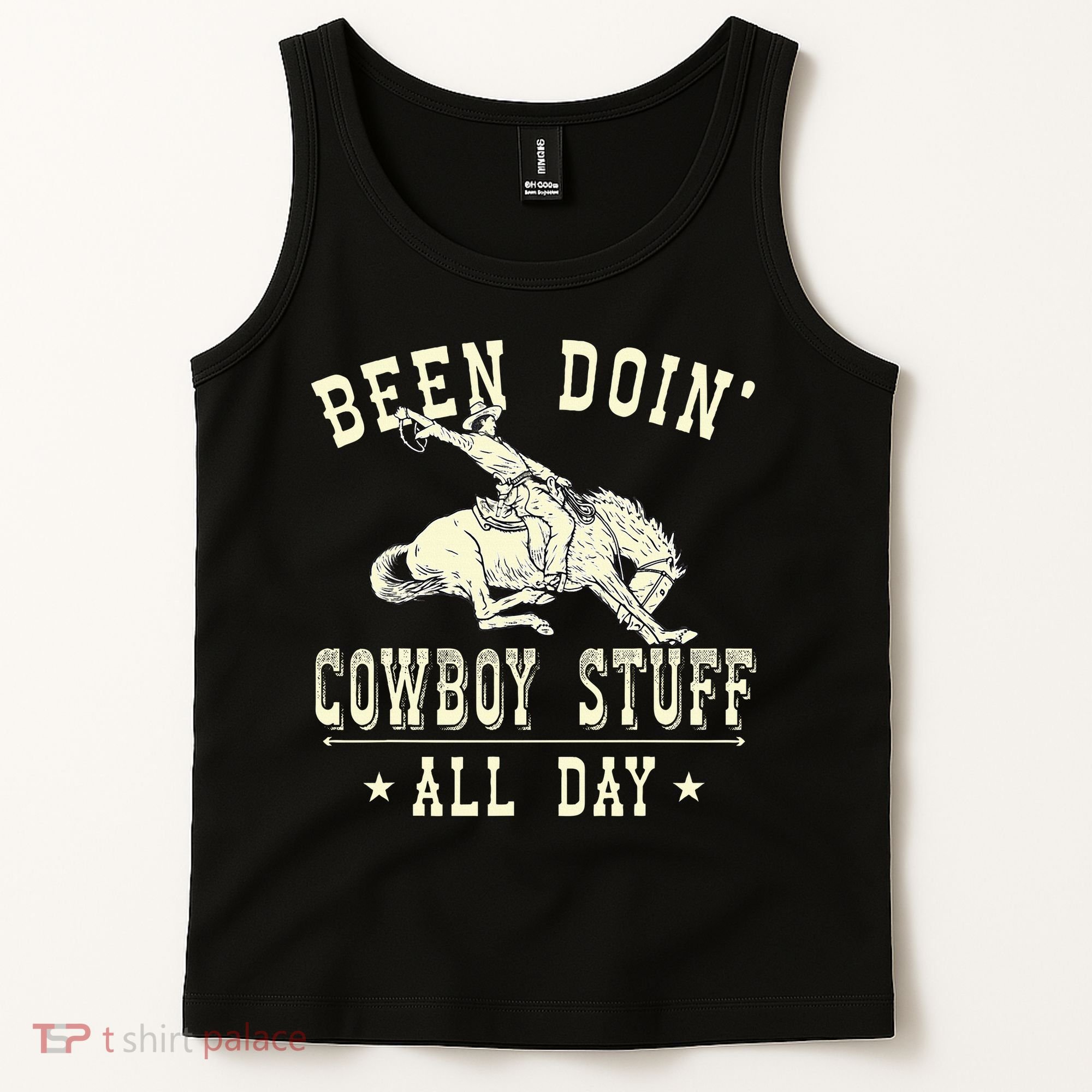 Been Doing Cowboy Stuff Funny Rodeo Cowboy Tank Top