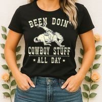 Been Doing Cowboy Stuff Funny Rodeo Cowboy Women's T-Shirt thumb 2