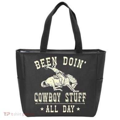 Been Doing Cowboy Stuff Funny Rodeo Cowboy Tote Bag