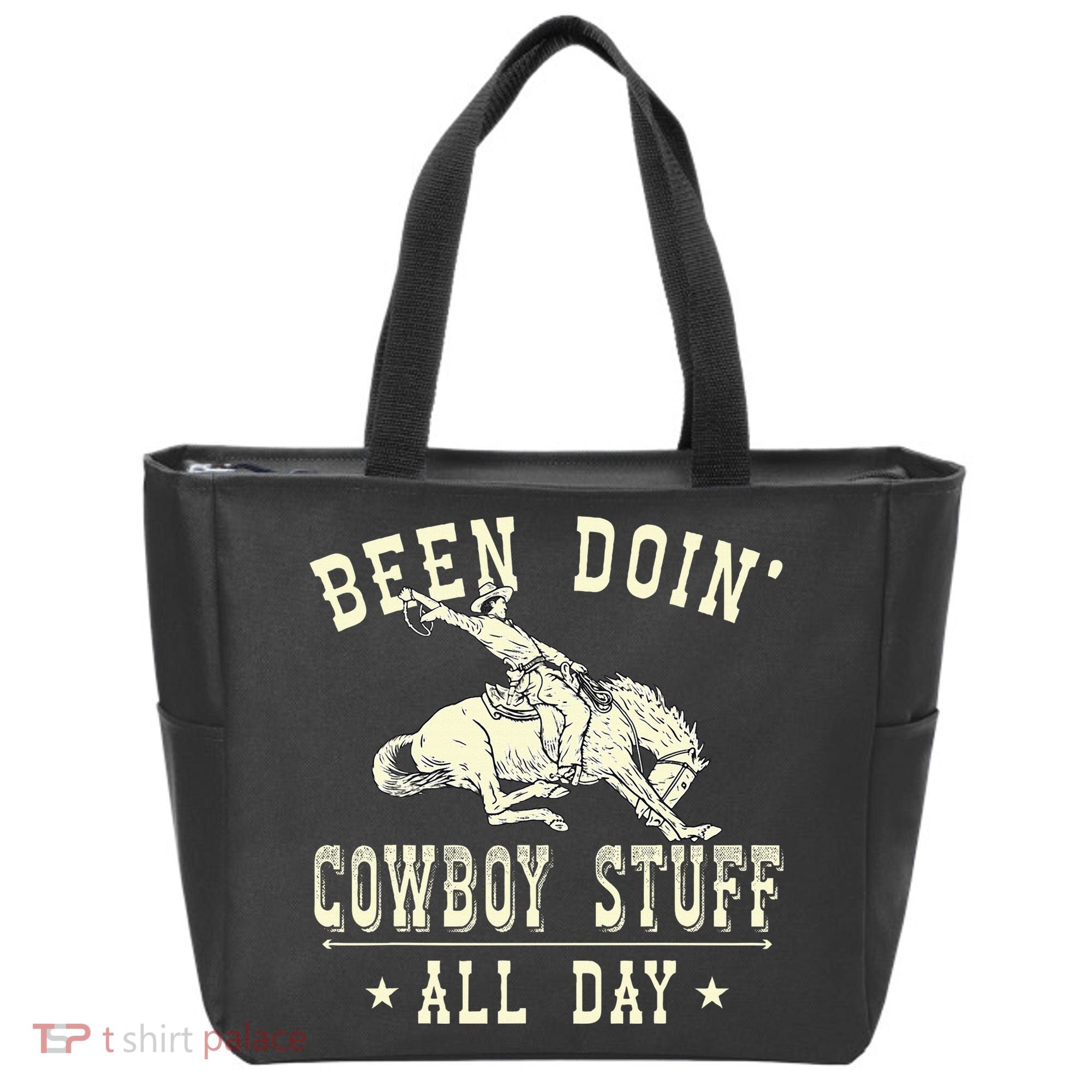 Been Doing Cowboy Stuff Funny Rodeo Cowboy Tote Bag