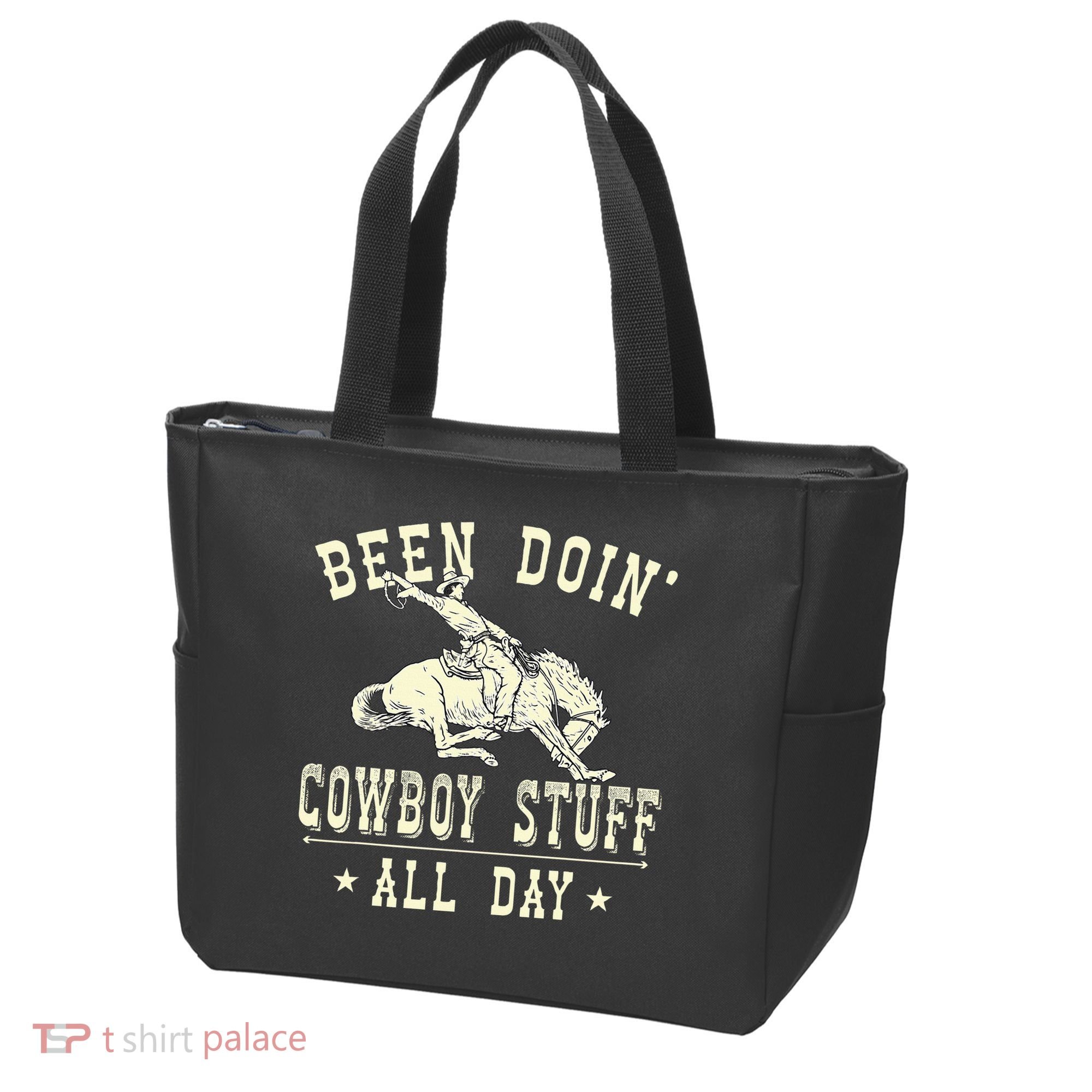 Been Doing Cowboy Stuff Funny Rodeo Cowboy Tote Bag