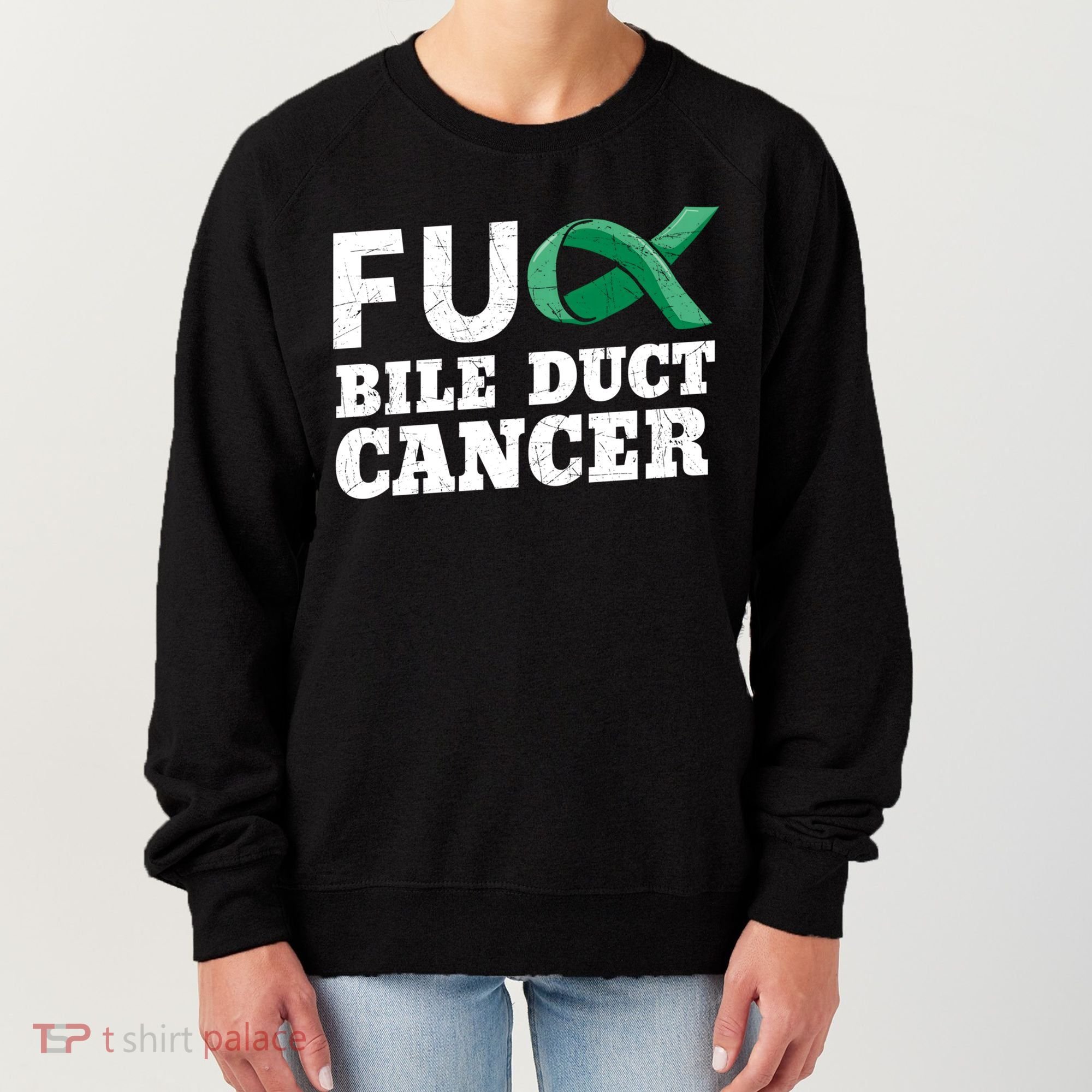 Bile Duct Cancer Awareness Warrior Cholangiocarcinoma Gift Funny Gift Women's Sweatshirt