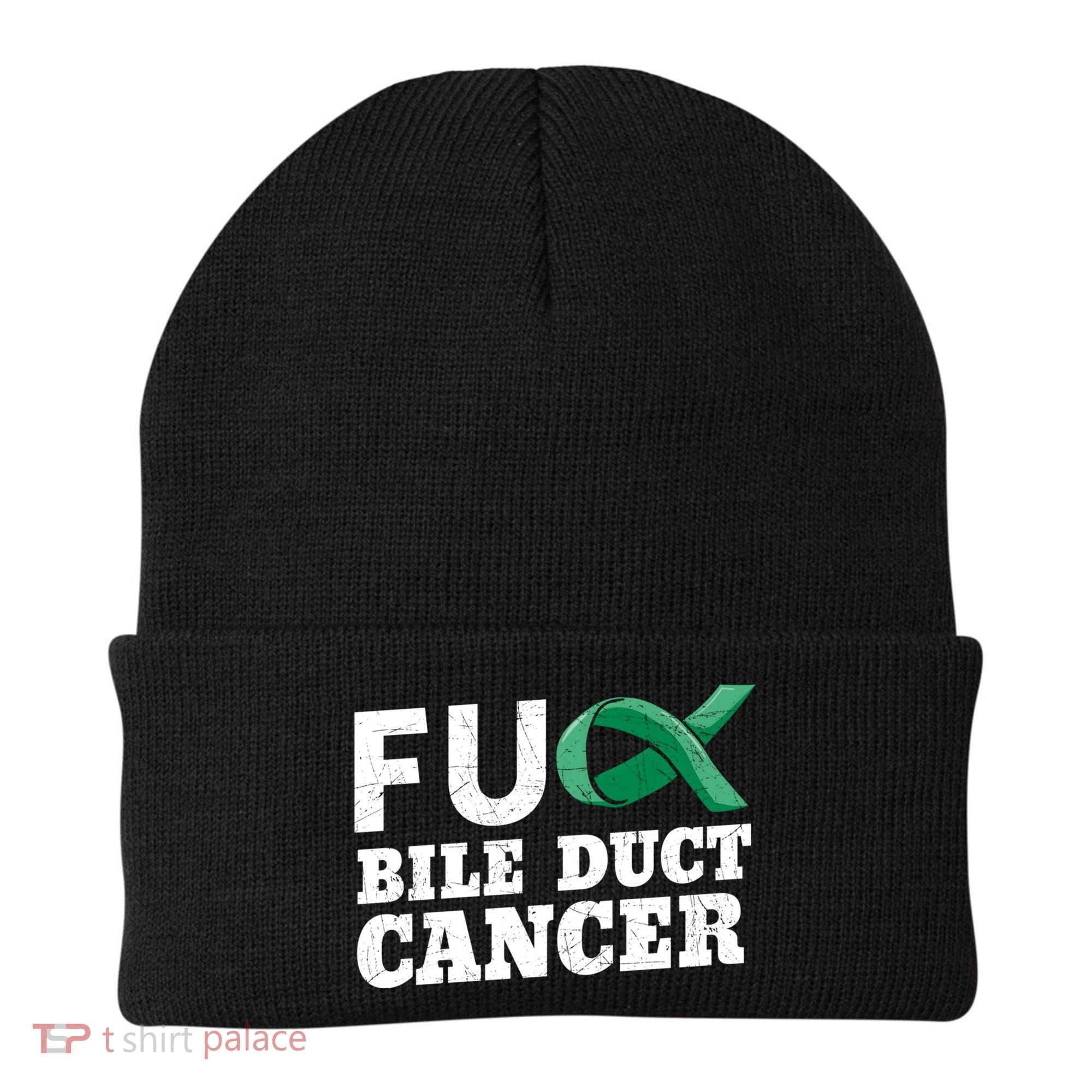 Bile Duct Cancer Awareness Warrior Cholangiocarcinoma Gift Funny Gift Beanie