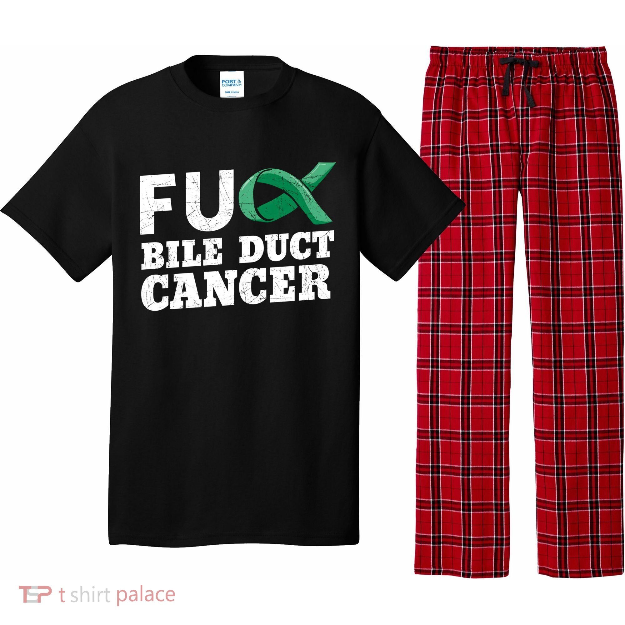 Bile Duct Cancer Awareness Warrior Cholangiocarcinoma Gift Funny Gift Pajama Set