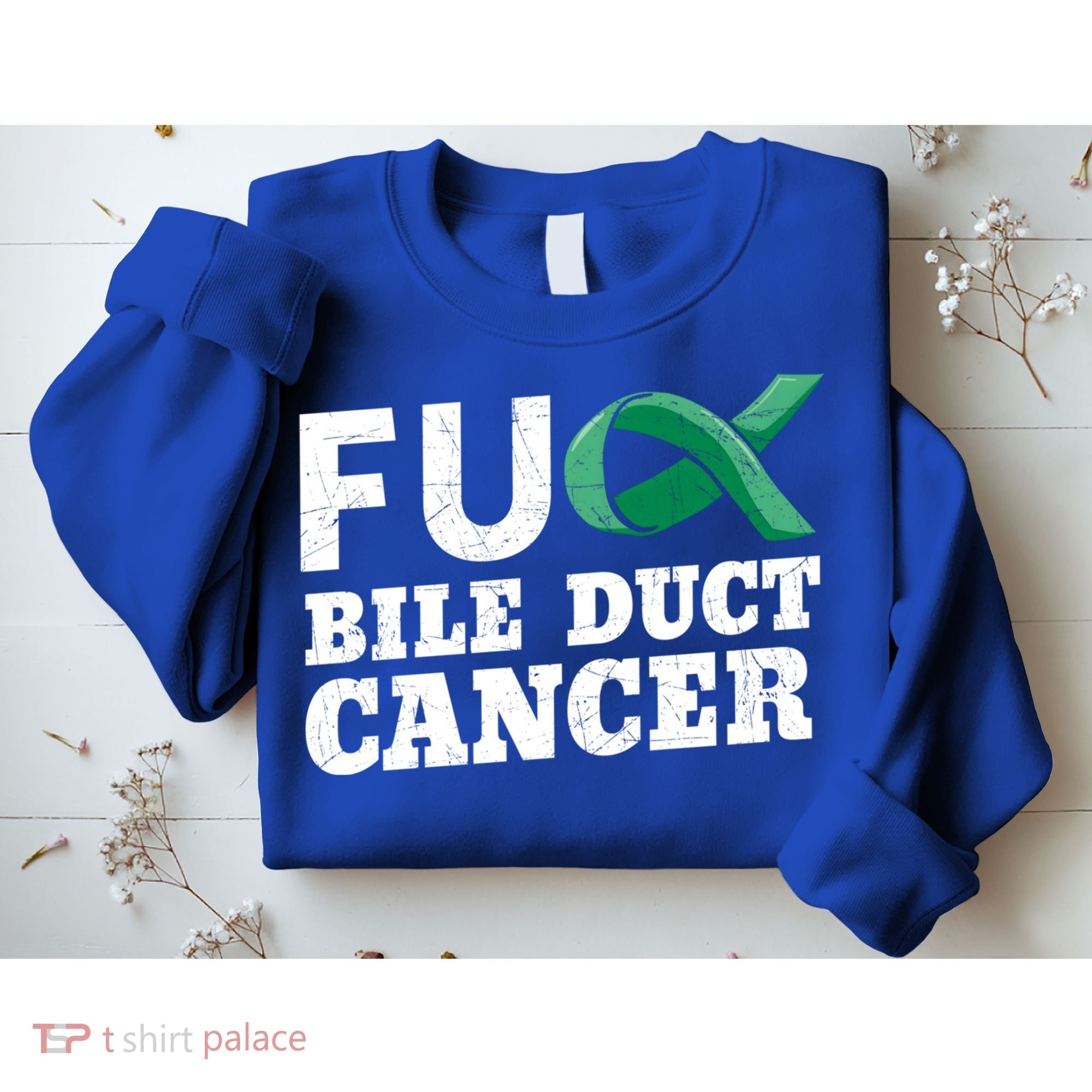 Bile Duct Cancer Awareness Warrior Cholangiocarcinoma Gift Funny Gift Sweatshirt