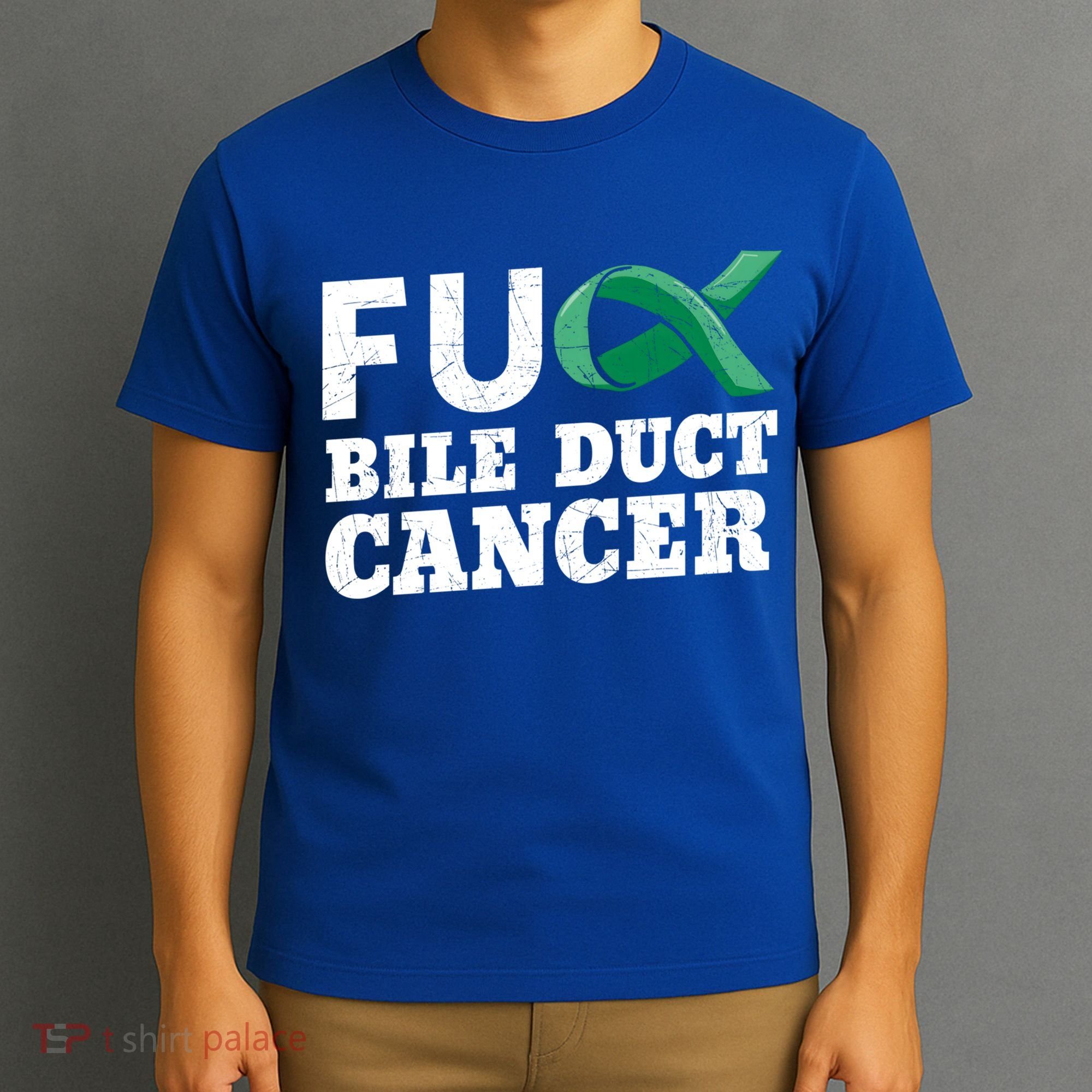 Bile Duct Cancer Awareness Warrior Cholangiocarcinoma Gift Funny Gift T-Shirt