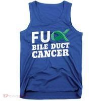 Bile Duct Cancer Awareness Warrior Cholangiocarcinoma Gift Funny Gift Tank Top thumb 0