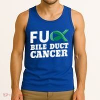 Bile Duct Cancer Awareness Warrior Cholangiocarcinoma Gift Funny Gift Tank Top thumb 3