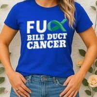 Bile Duct Cancer Awareness Warrior Cholangiocarcinoma Gift Funny Gift Women's T-Shirt thumb 2