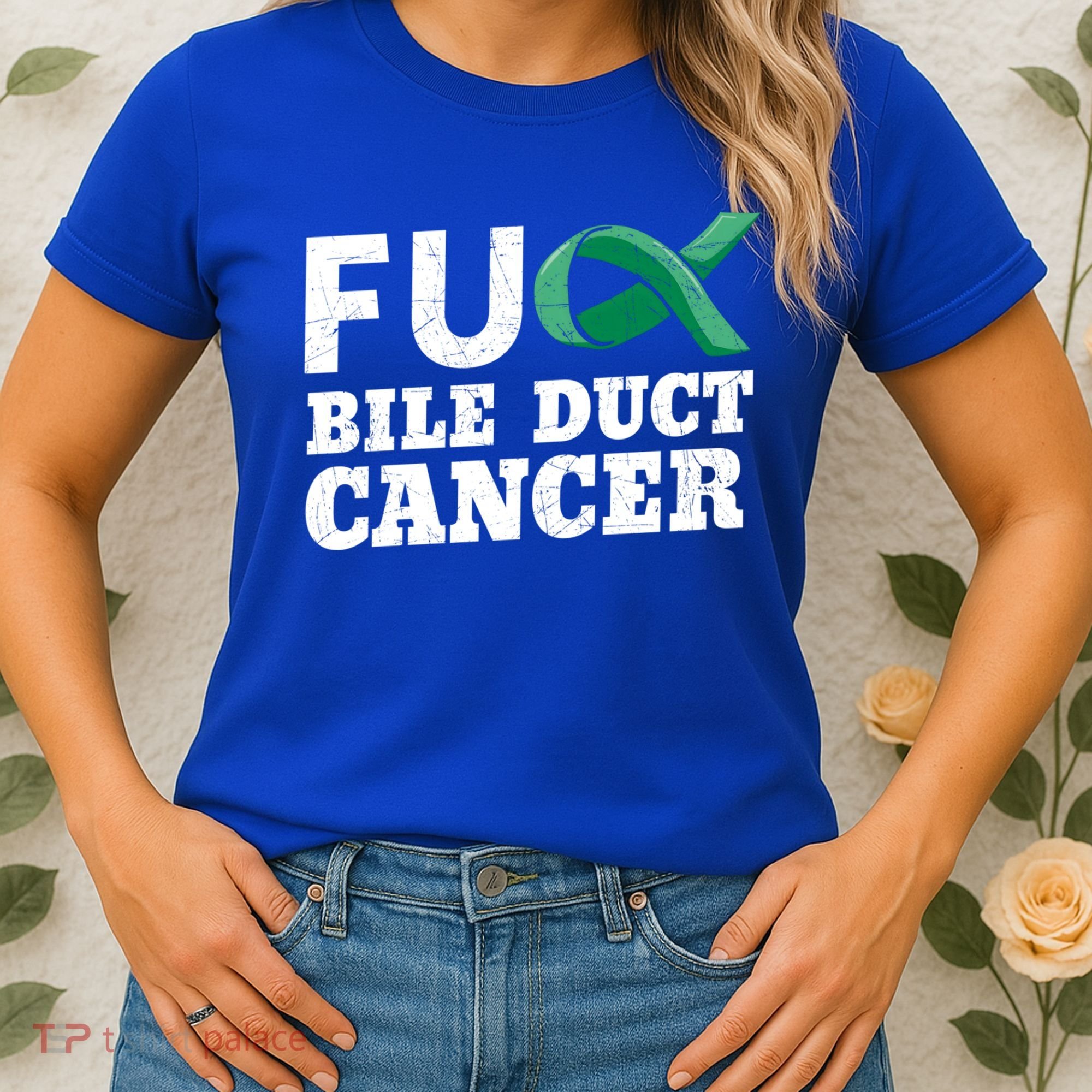 Bile Duct Cancer Awareness Warrior Cholangiocarcinoma Gift Funny Gift Women's T-Shirt