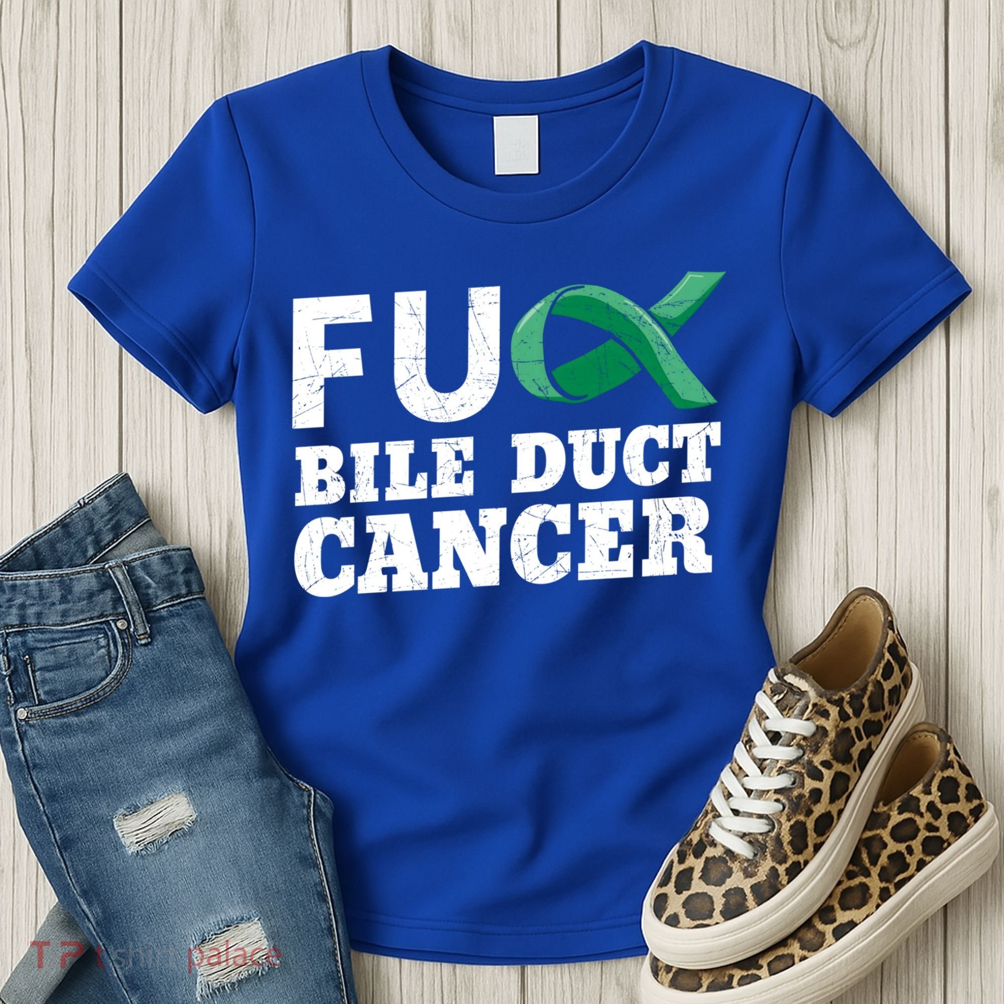 Bile Duct Cancer Awareness Warrior Cholangiocarcinoma Gift Funny Gift Women's T-Shirt