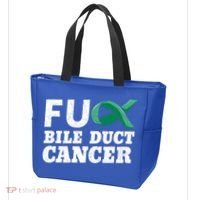 Bile Duct Cancer Awareness Warrior Cholangiocarcinoma Gift Funny Gift Tote Bag thumb 3