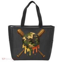 Baseball Drip Camo Baseball Bats Sports Cool Game Day Tote Bag thumb 0