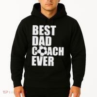 Best Dad Coach Ever Soccer Father Daddy Papa Soccer Coach Hoodie thumb 2