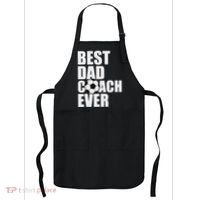 Best Dad Coach Ever Soccer Father Daddy Papa Soccer Coach Apron thumb 0