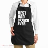 Best Dad Coach Ever Soccer Father Daddy Papa Soccer Coach Apron thumb 2