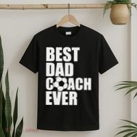 Best Dad Coach Ever Soccer Father Daddy Papa Soccer Coach T-Shirt thumb 2