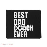 Best Dad Coach Ever Soccer Father Daddy Papa Soccer Coach Mousepad thumb 0