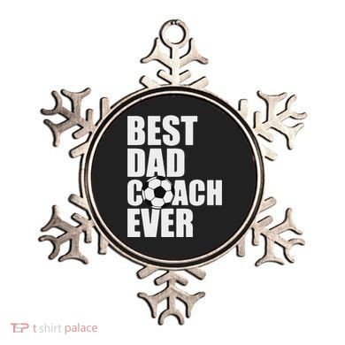 Best Dad Coach Ever Soccer Father Daddy Papa Soccer Coach Ornament
