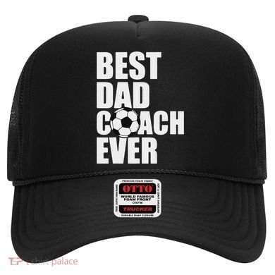 Best Dad Coach Ever Soccer Father Daddy Papa Soccer Coach Hat
