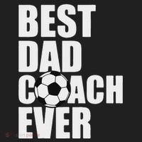 Best Dad Coach Ever Soccer Father Daddy Papa Soccer Coach Golf Towel thumb 3