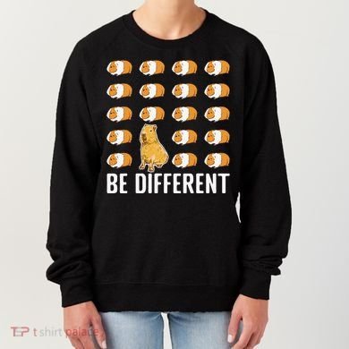 Be Different Capybaras Funny Rodent Capybara Women's Sweatshirt