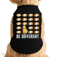 Be Different Capybaras Funny Rodent Capybara Doggie Tank thumb 0