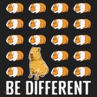 Be Different Capybaras Funny Rodent Capybara Beanie thumb 2