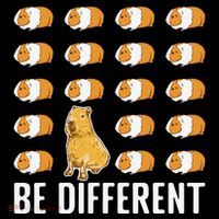 Be Different Capybaras Funny Rodent Capybara Ornament thumb 1