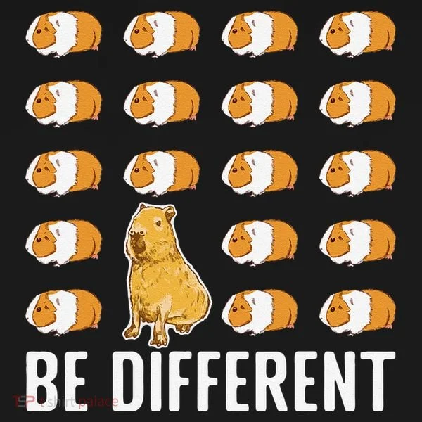 Be Different Capybaras Funny Rodent Capybara Ornament