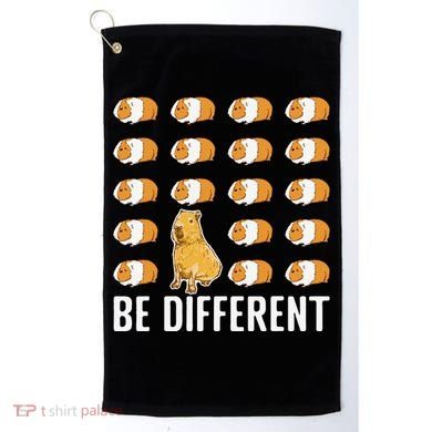 Be Different Capybaras Funny Rodent Capybara Golf Towel