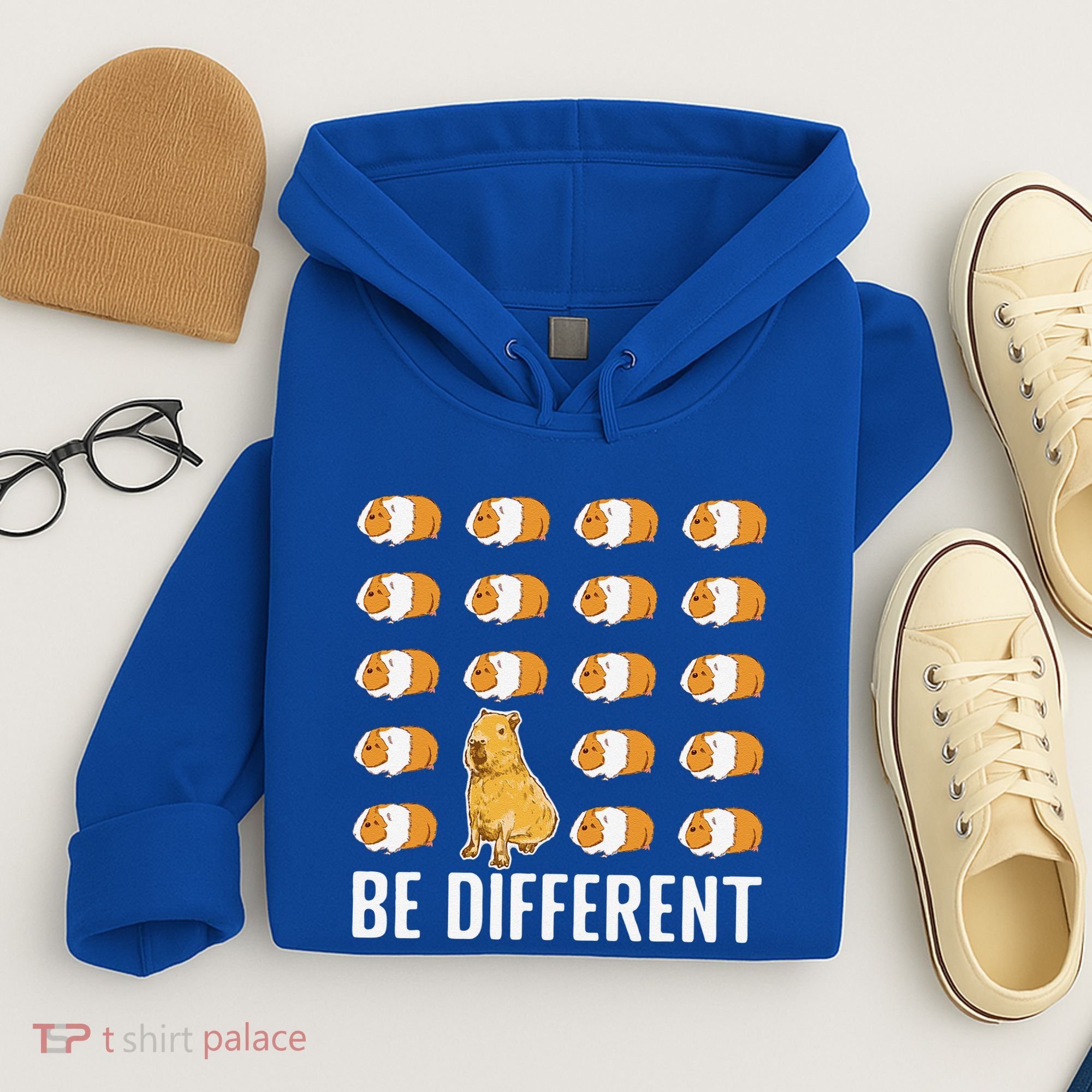 Be Different Capybaras Funny Rodent Capybara Hoodie