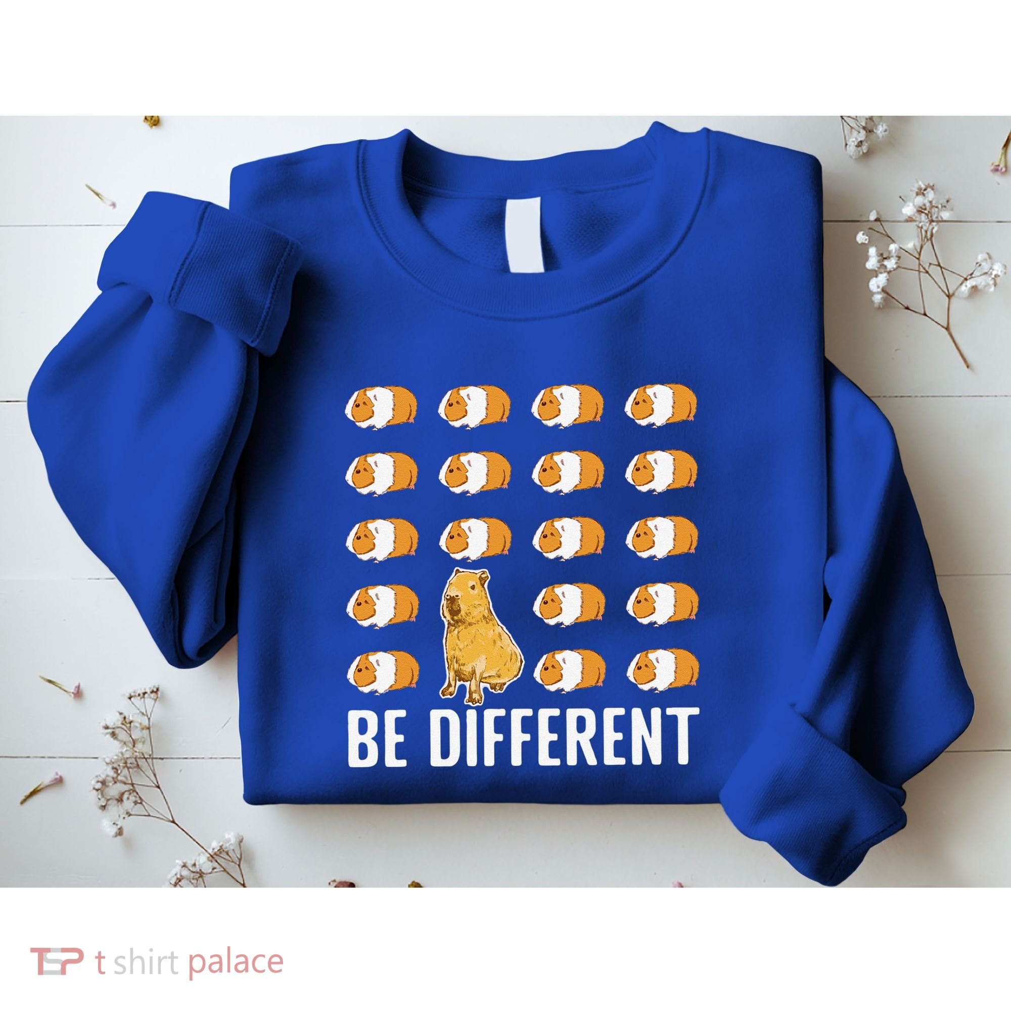 Be Different Capybaras Funny Rodent Capybara Sweatshirt