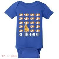 Be Different Capybaras Funny Rodent Capybara Baby Bodysuit thumb 0