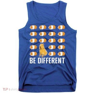 Be Different Capybaras Funny Rodent Capybara Tank Top