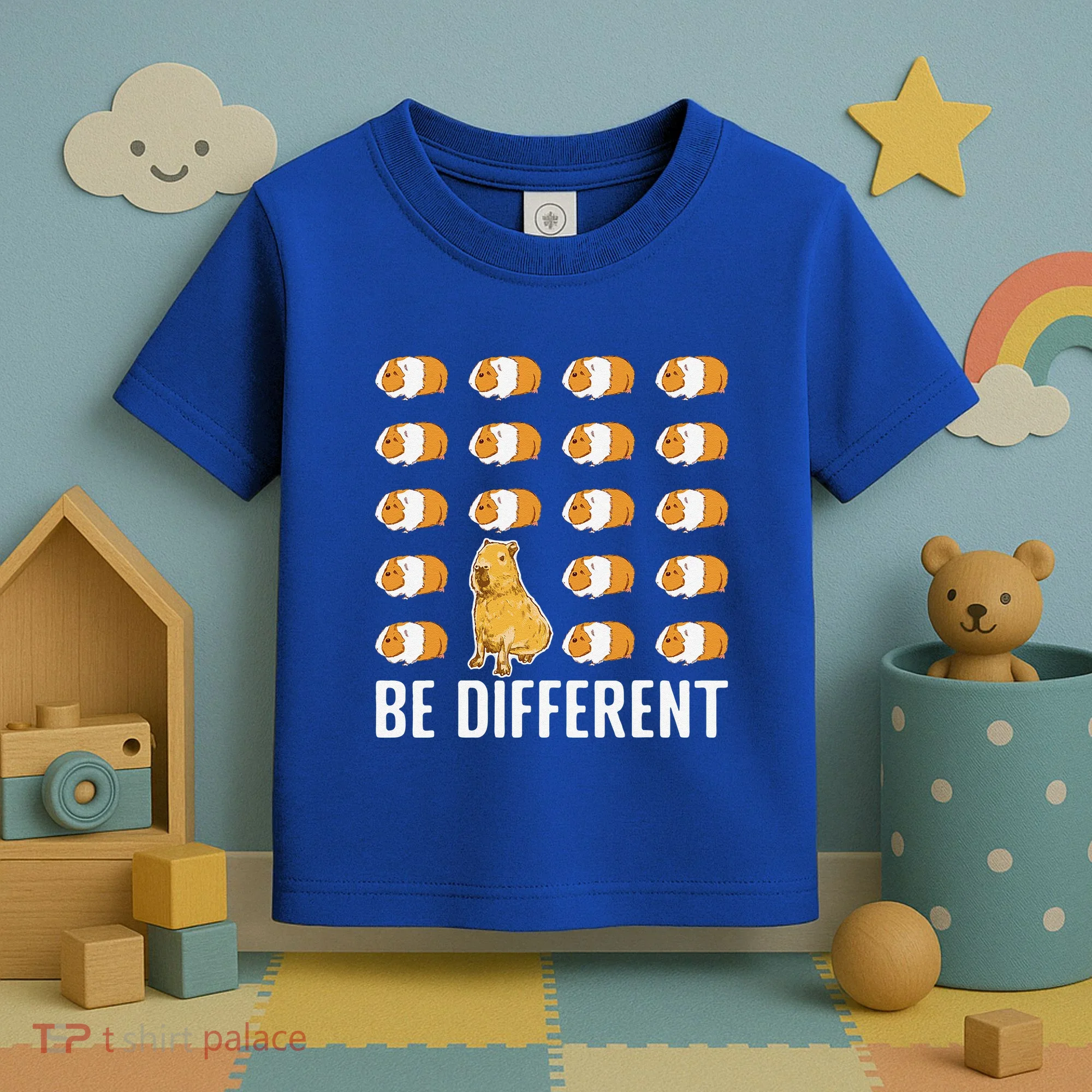 Be Different Capybaras Funny Rodent Capybara Toddler T-Shirt