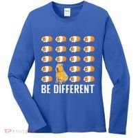 Be Different Capybaras Funny Rodent Capybara Women's Long Sleeve Shirt thumb 0