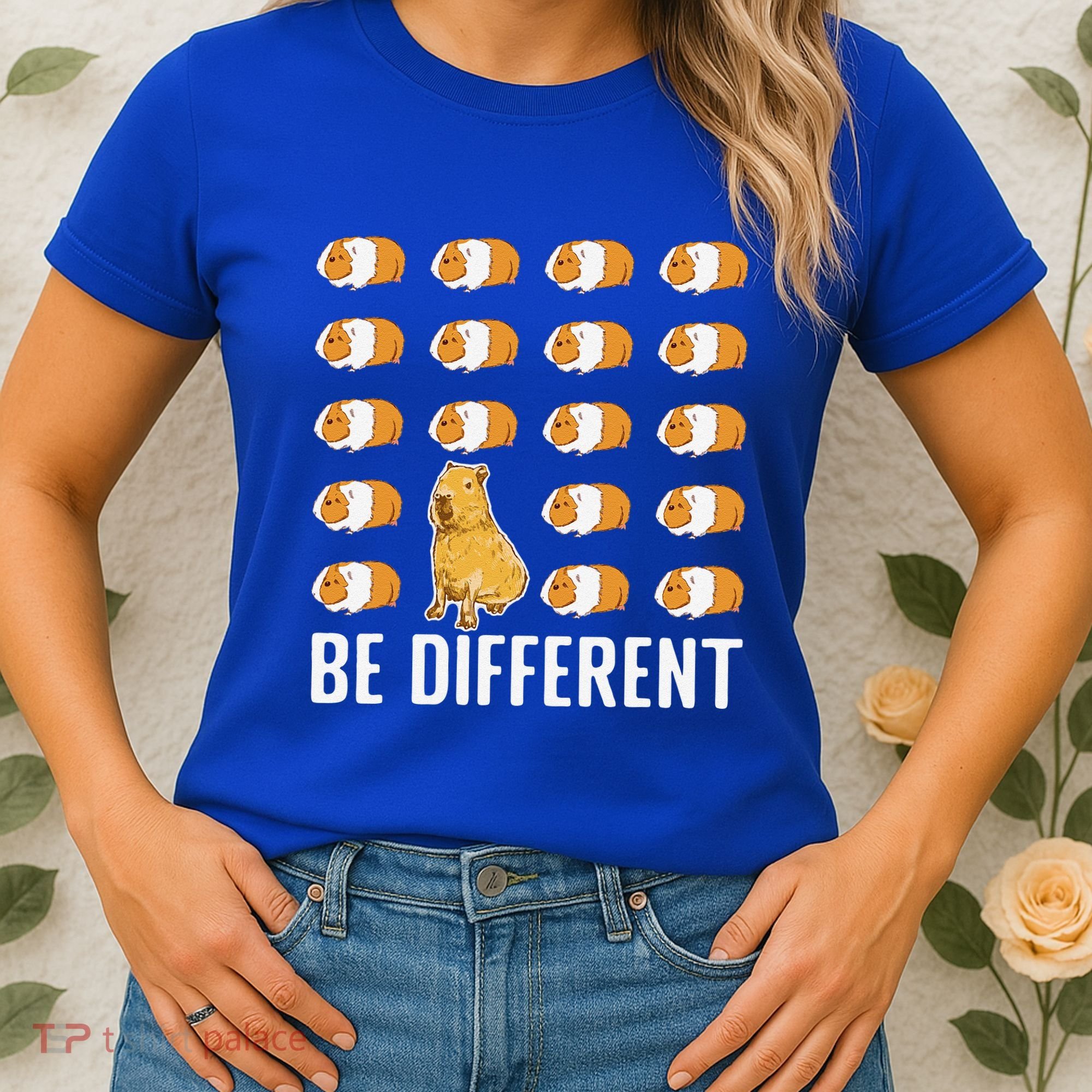 Be Different Capybaras Funny Rodent Capybara Women's T-Shirt
