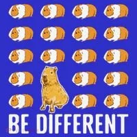 Be Different Capybaras Funny Rodent Capybara Women's T-Shirt thumb 6