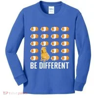 Be Different Capybaras Funny Rodent Capybara Kids Long Sleeve Shirt thumb 0