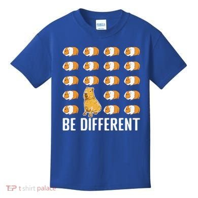 Be Different Capybaras Funny Rodent Capybara Kids T-Shirt