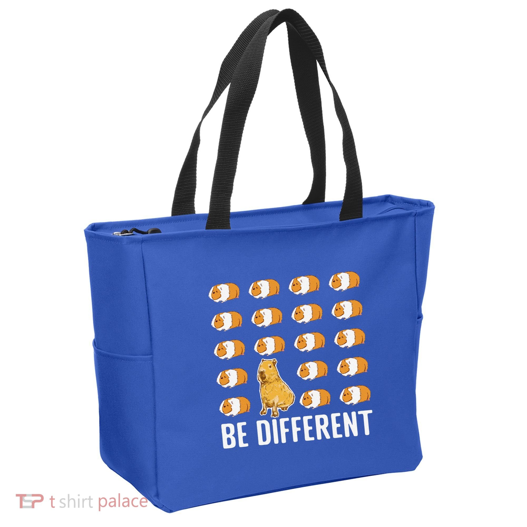 Be Different Capybaras Funny Rodent Capybara Tote Bag