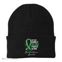 Bile Duct Cancer Awareness This Family No One Fights Alone Gift Beanie thumb 0