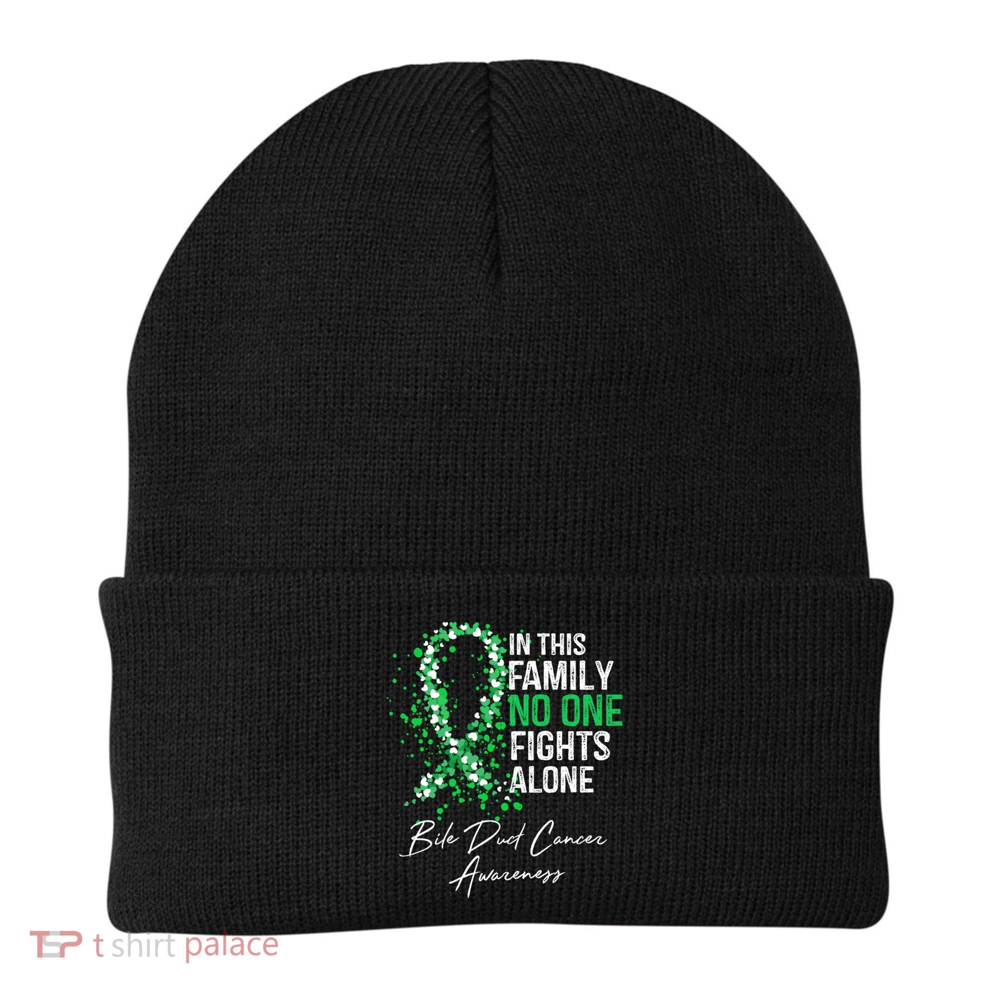 Bile Duct Cancer Awareness This Family No One Fights Alone Gift Beanie