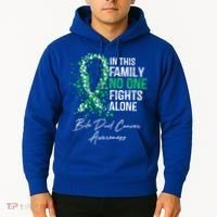 Bile Duct Cancer Awareness This Family No One Fights Alone Gift Hoodie thumb 2
